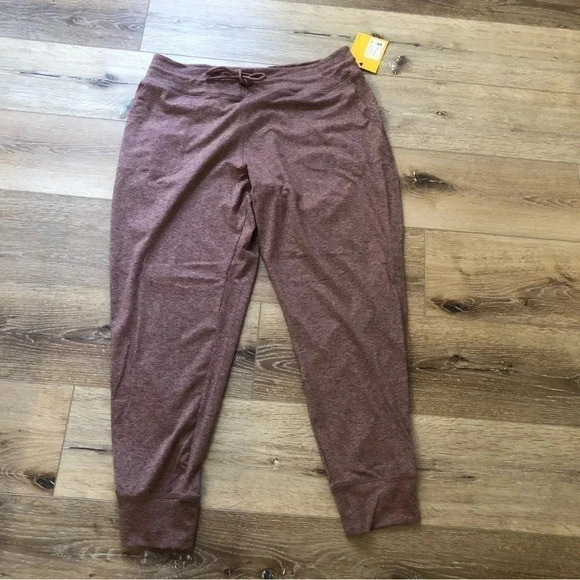 Lole Peppercorn Heather Half Moon Joggers Size XL NWT - Picture 2 of 11